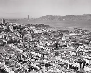 Pun001: View Towards Bay and Golden Gate Bridge San Francisco