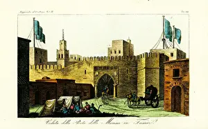 Sanquirico: View of the Beb-kar (Bab Bhar), Gate to the