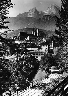 Rises: View of Berchtesgaden and Watzmann, 1943