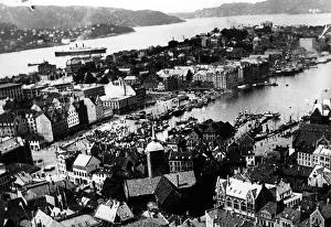 Bergen: View of Bergen, 1940