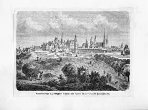 Steeples: View of Berlin, 17th century