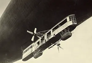 Rigid: View of Blimp's Gondola, c. 1918
