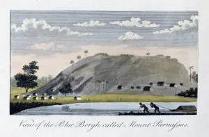 1813: View of the Blue Bergh called, Mount Parnassus