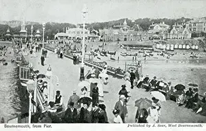 Promenading: View back toward Bournemouth Beach from the Pier