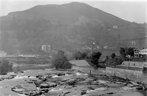 Llangollen: View from the bridge at Llangollen, North Wales