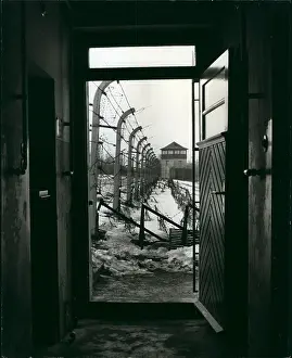 Reminder: View at Buchenwald concentration camp, Germany