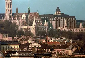 Danube: A view of Buda, an ancient area of Budapest, 1995