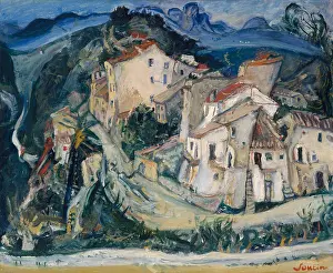 Distortion: View of Cagnes, by Chaim Soutine, 1924-25, Russian