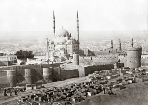 Muhammad: View of Cairo and the mosque of Muhammad Ali, circa 1890