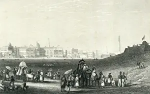 Esplanade: View of Calcutta from the Esplanade, India