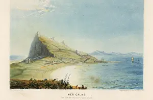 Le Monde De La Mer: View of a calm sea at Gibraltar on the Mediterranean