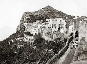 Capri: A view of Capri, italy, circa 1880s