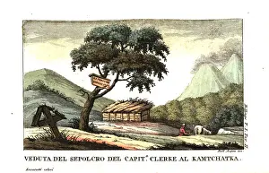Billings: View of Captain Clerke's tomb at St. Peter