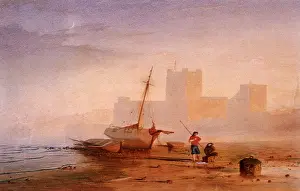 Carrickfergus: View of Carrickfergus Castle, Co. Antrim