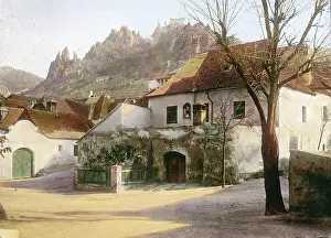 Durnstein: View of the castle ruin Durnstein