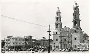 Senora: View of Cathedral, Aguascalientes, Mexico