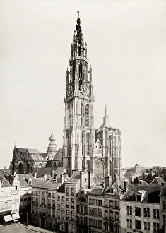 Anvers: View of the cathedral, Antwerp Anvers, Belgium