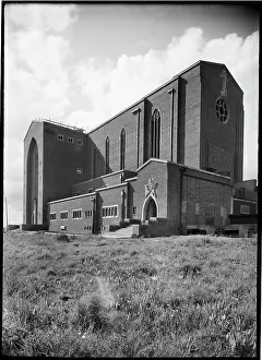 Harker: View of the cathedral church during construction