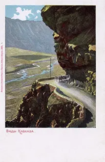 Pathways: View in the Caucasus Mountains, Russia