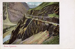 Pathways: View in the Caucasus Mountains, Russia
