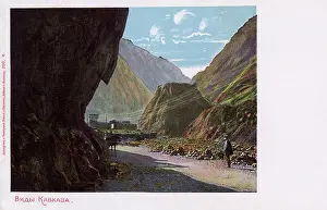 Pathways: View in the Caucasus Mountains, Russia