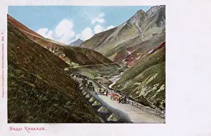 Pathways: View in the Caucasus Mountains, Russia