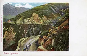 Pathways: View in the Caucasus Mountains, Russia