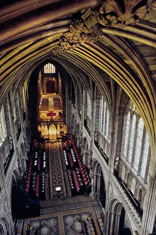 Gilding: View from ceiling of Lichfield Cathedral