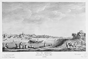 Xvith: View of Chaillot taken over the Champ de Mars