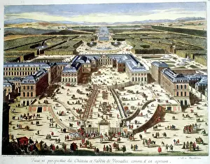Valk: View of the Chateau and Gardens of Versailles c. 1700