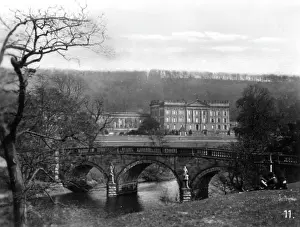 Chatsworth: View of Chatsworth House, Derbyshire