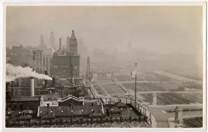 Yards: View of Chicago looking north, Illinois, USA