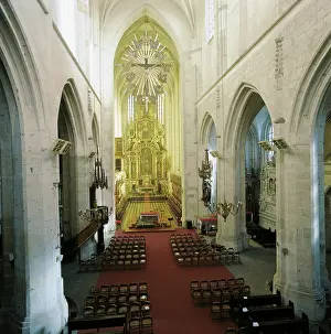 Gothik: View in the church of Krak?w
