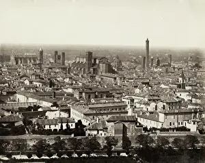 Bologna: View of the city of Bologna, Italy