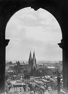 Petri: View of the city of Bremen, Germany