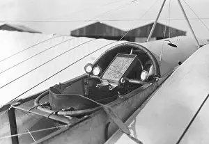 Besides: View of the cockpit of an airplane, 1911
