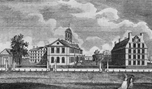 Colleges: View of the colleges at Cambridge, Massachusetts