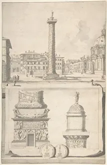 Goeree: A View of the Column of Trajan (above) with Details