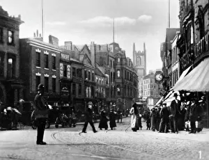 Cornmarket: View of the Cornmarket, Derby