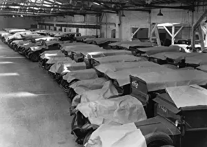 Safekeeping: View of covered parking during the Great Depression