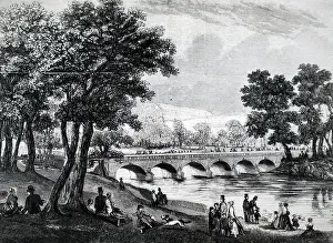Serpentine: View of the Crystal Palace from the bridge across