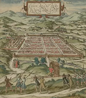 Hogenberg: View of Cusco, Peru, the capital city of the
