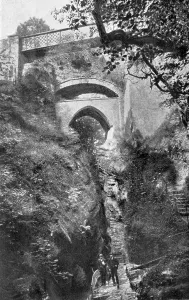 Ceredigion: View of the Devil's Bridge near Aberystwyth, Wales
