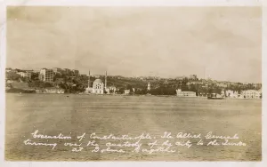 Ceded: View toward Dolmabahce, handing control of Istanbul to Turks