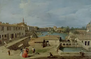 Canaletto: A View of Dolo on the Brenta Canal