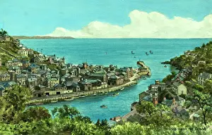 Looe: View from The Downs, Looe, Cornwall