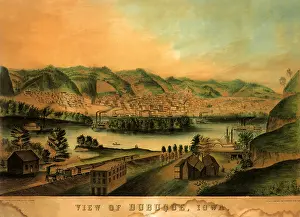 Dubuque: View of Dubuque across River