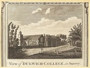 William Thornton: View of Dulwich College in Surrey, 1775