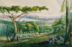 Weich: View of Durban Bay from the Berea, circa 1847