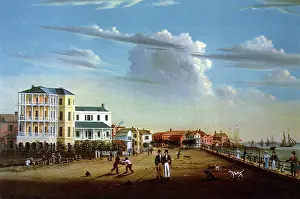 Barnard: View along East Battery. Charleston